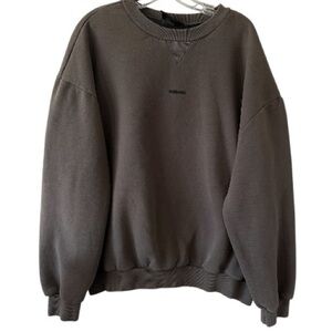 Meshki Gray Charcoal Crewneck Sweater